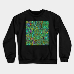 Colourful green pattern Crewneck Sweatshirt